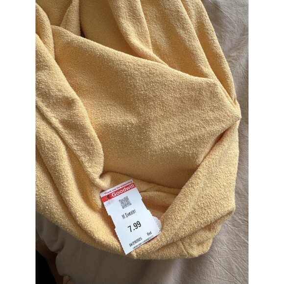 Beauty&Youth United Arrows Mens M Yellow Gauge Balloon Skipper Knit SweaterPolo - Picture 9 of 9